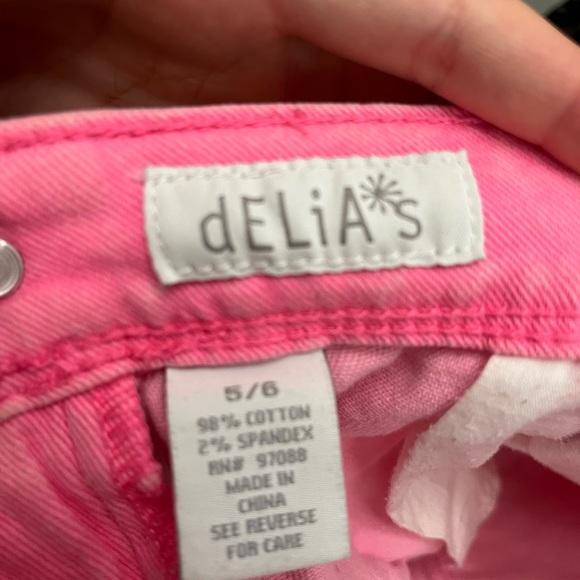 Pink Low Rose Jean Shorts - Picture 5 of 5